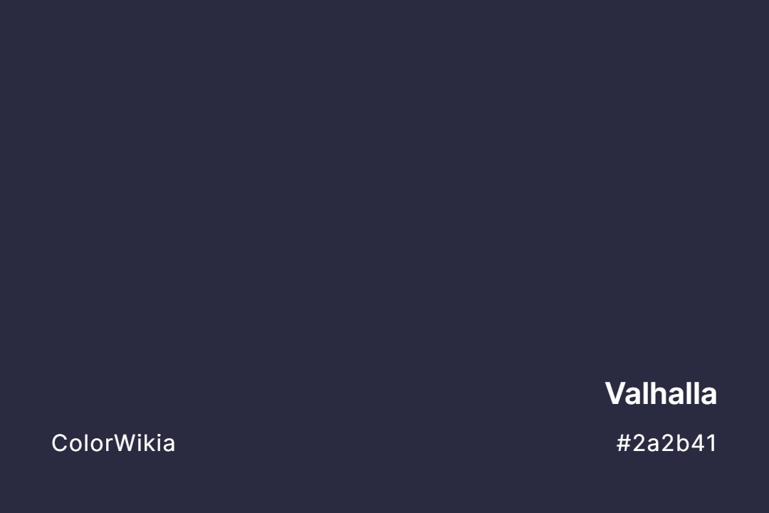 Valhalla Color – #2a2b41: Codes and Complete Breakdown