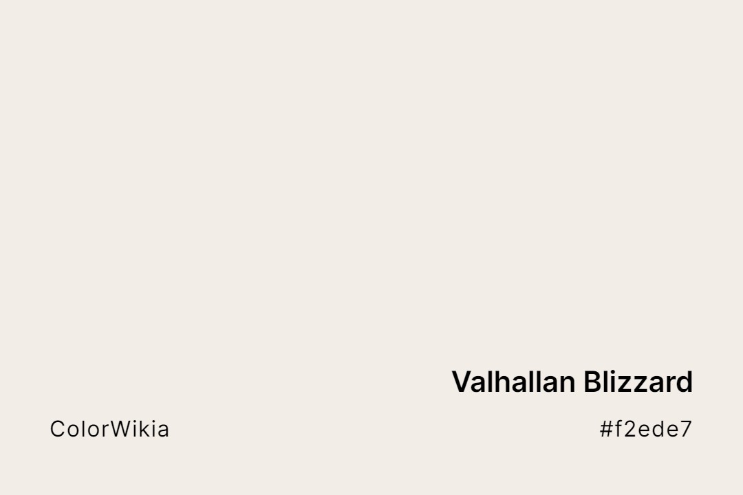 valhallan blizzard color f2ede7