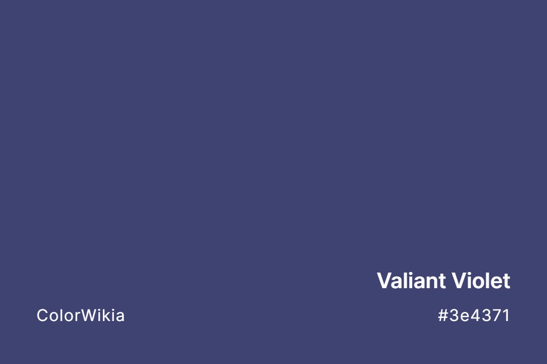 Valiant Violet Color – #3e4371: Codes and Complete Breakdown