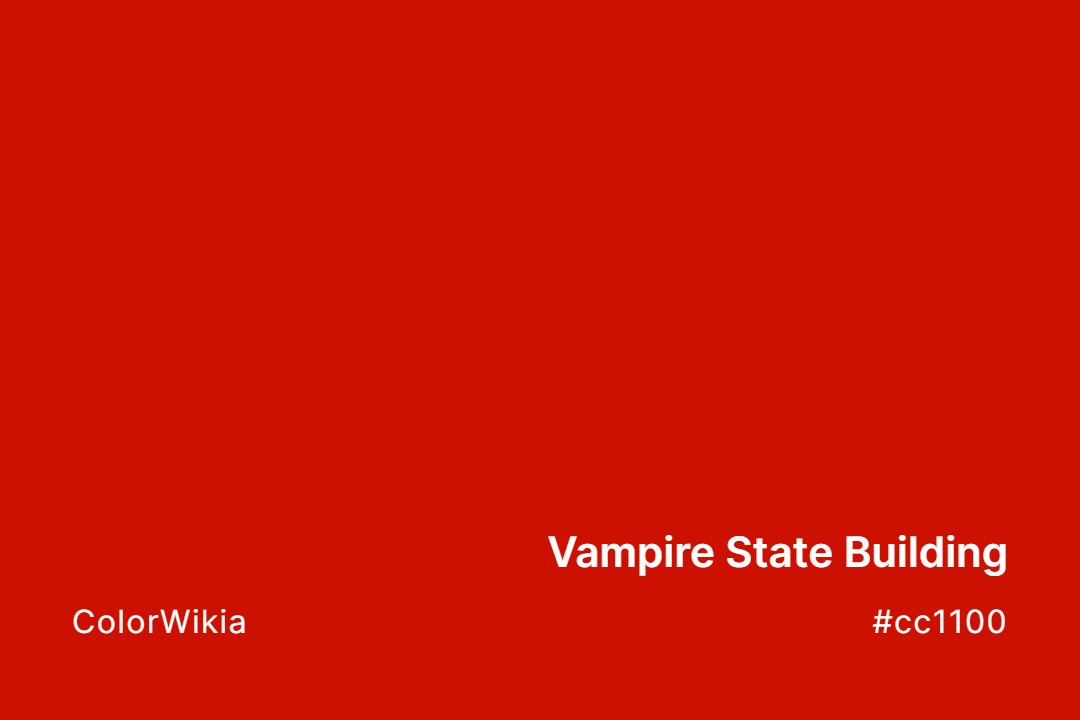 Vampire State Building Color – #cc1100: Codes and Complete Breakdown