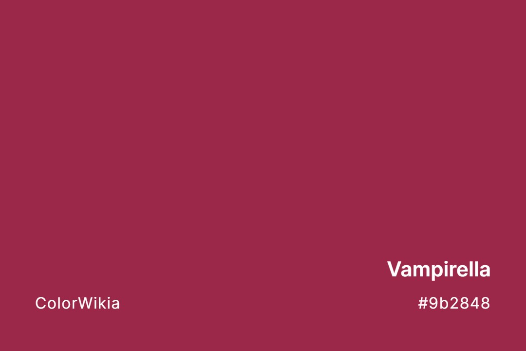 Vampirella Color – #9b2848: Codes and Complete Breakdown