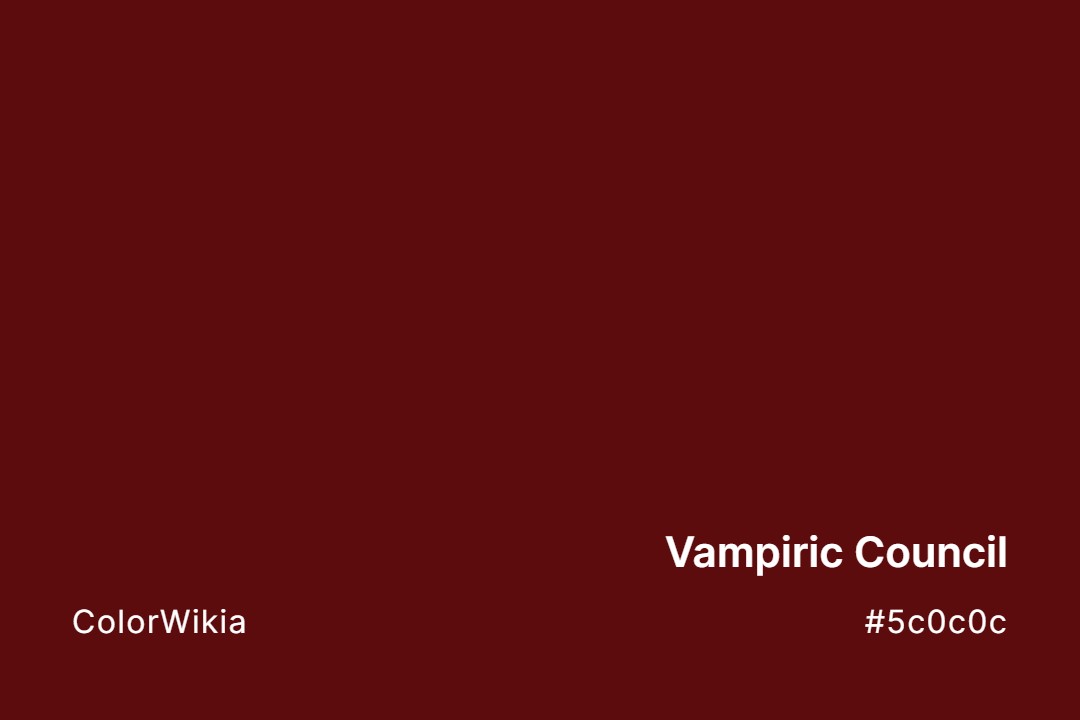 vampiric council color 5c0c0c