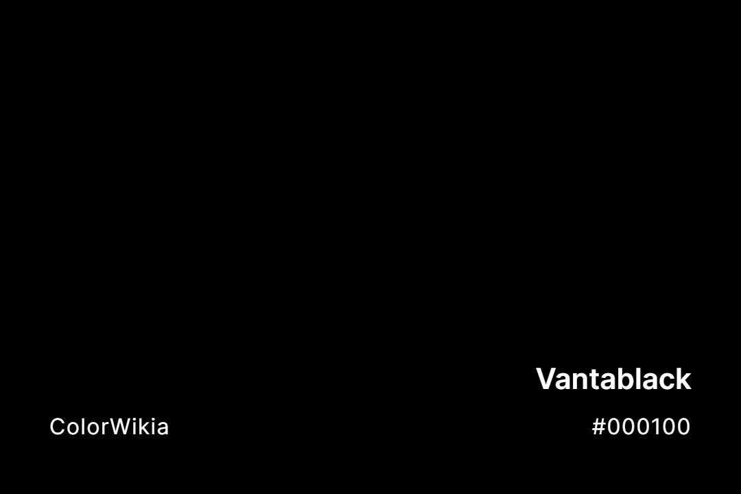 Vantablack Color – #000100: Codes and Complete Breakdown