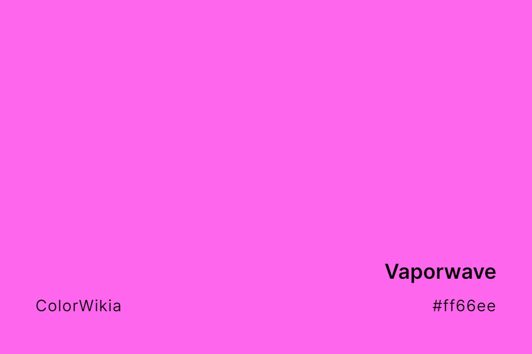 Vaporwave Color – #ff66ee: Codes and Complete Breakdown