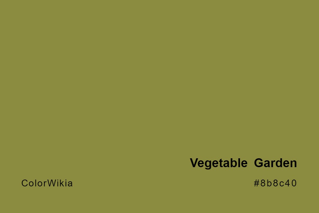 vegetable garden color 8b8c40