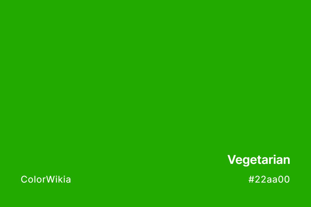 Vegetarian Color – #22aa00: Codes and Complete Breakdown