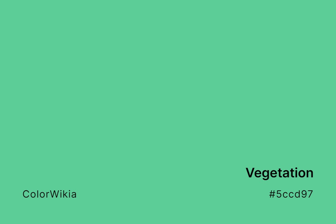 Vegetation Color – #5ccd97: Codes and Complete Breakdown