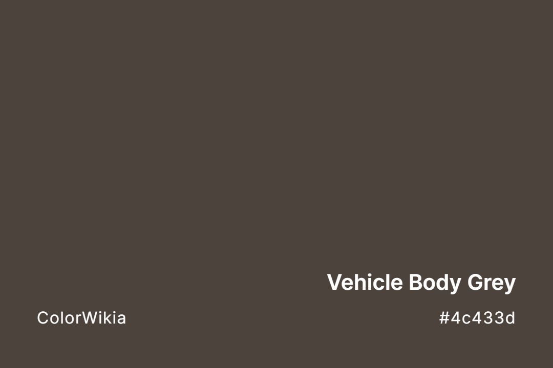 Vehicle Body Grey Color – #4c433d: Codes and Complete Breakdown