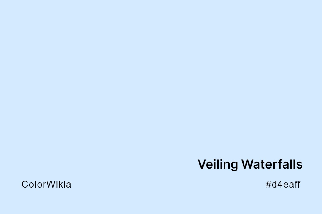 Veiling Waterfalls Color – #d4eaff: Codes and Complete Breakdown