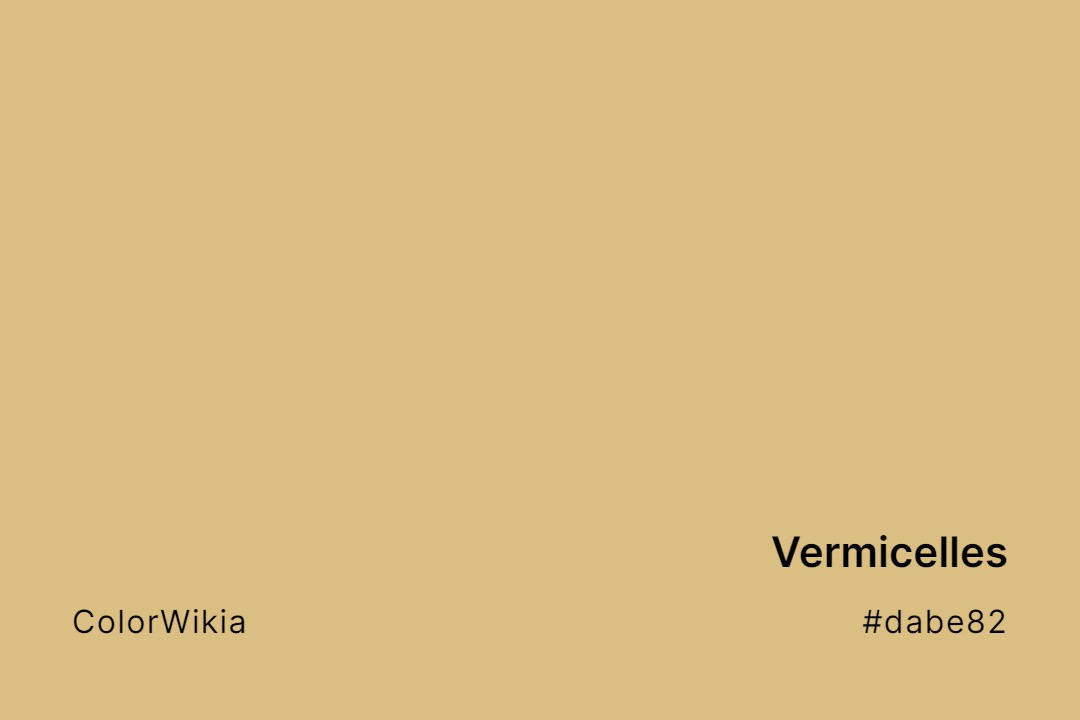 Vermicelles Color – #dabe82: Codes and Complete Breakdown