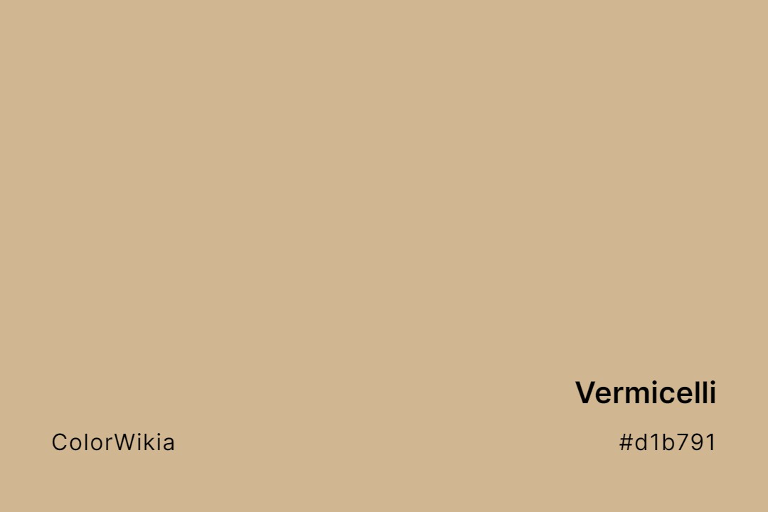 Vermicelli Color – #d1b791: Codes and Complete Breakdown