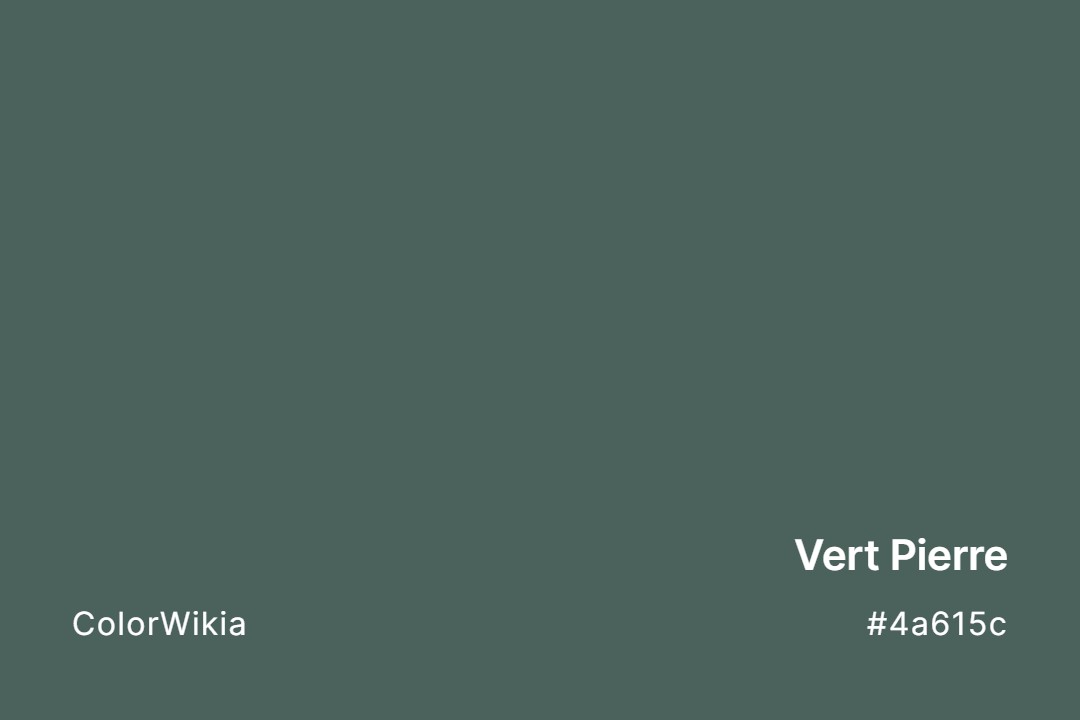 Vert Pierre Color – #4a615c: Codes and Complete Breakdown