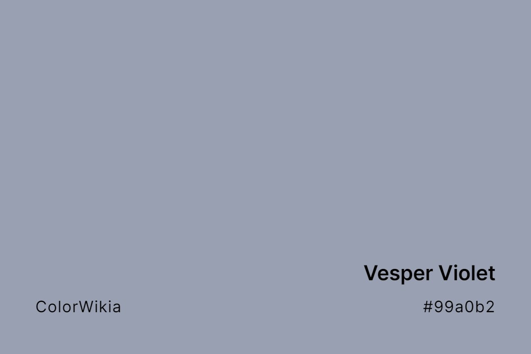 Vesper Violet Color – #99a0b2: Codes and Complete Breakdown