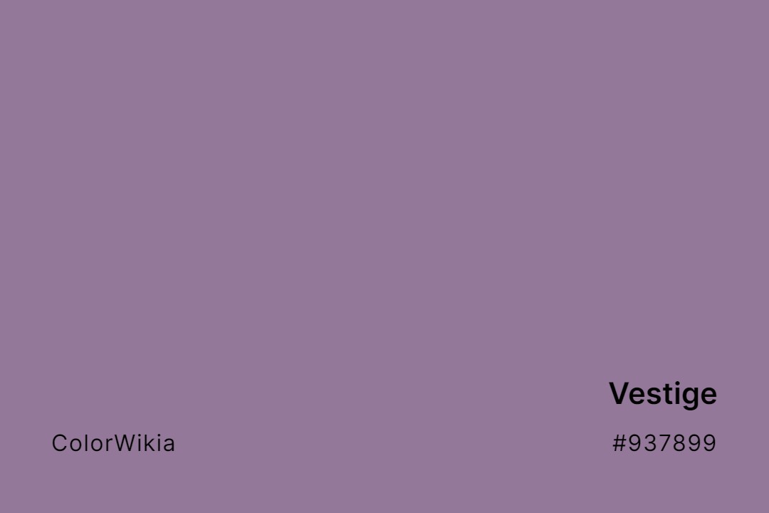 Vestige Color – #937899: Codes and Complete Breakdown