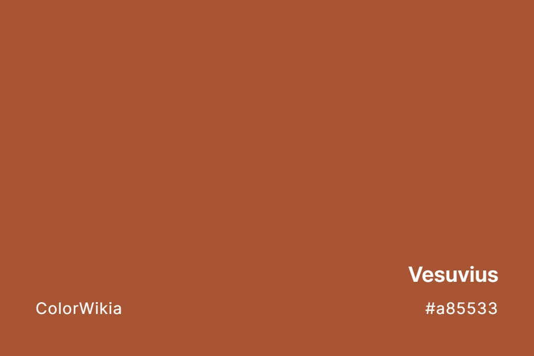 Vesuvius Color – #a85533: Codes and Complete Breakdown