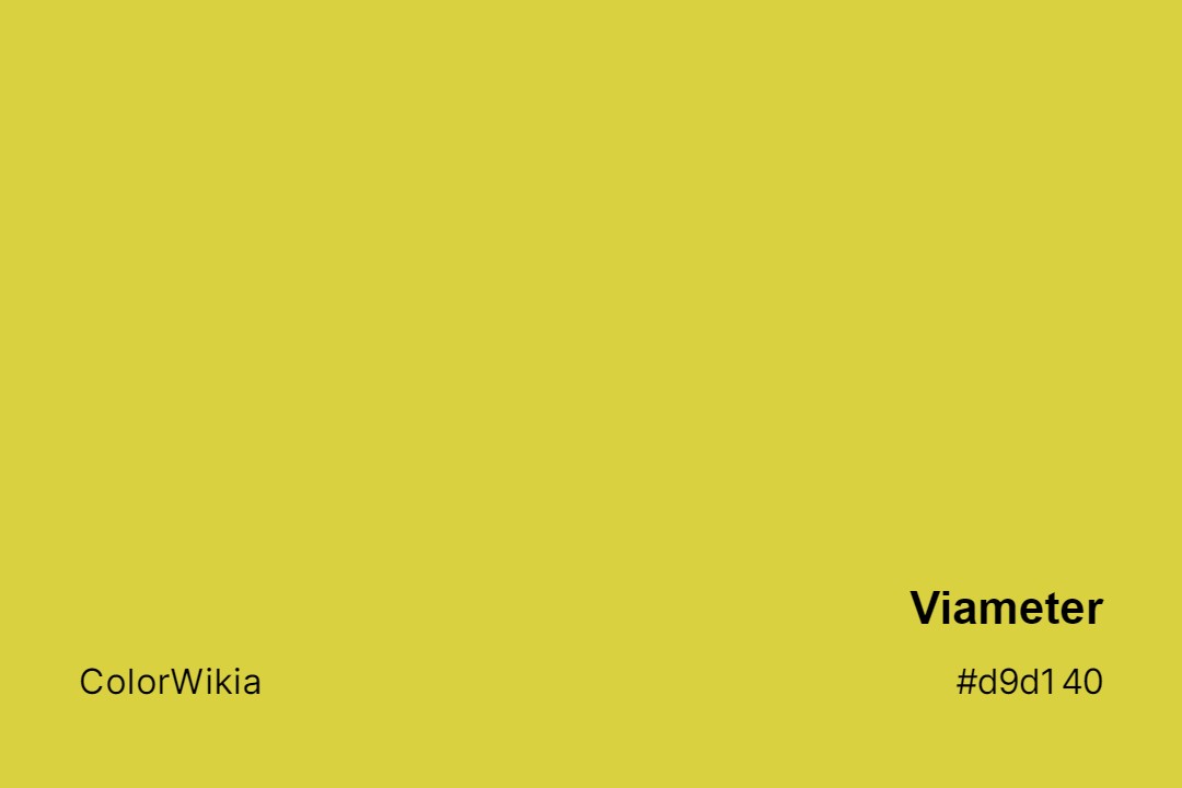 Viameter Color – #d9d140: Codes and Complete Breakdown