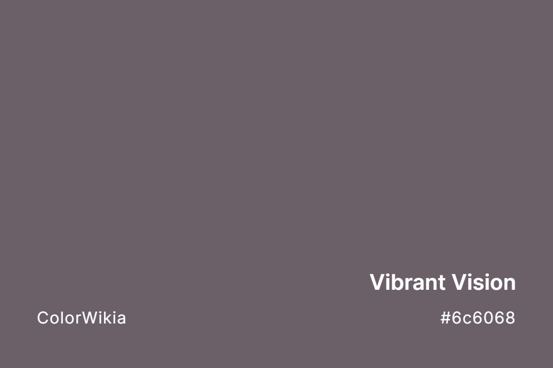 vibrant vision color 6c6068