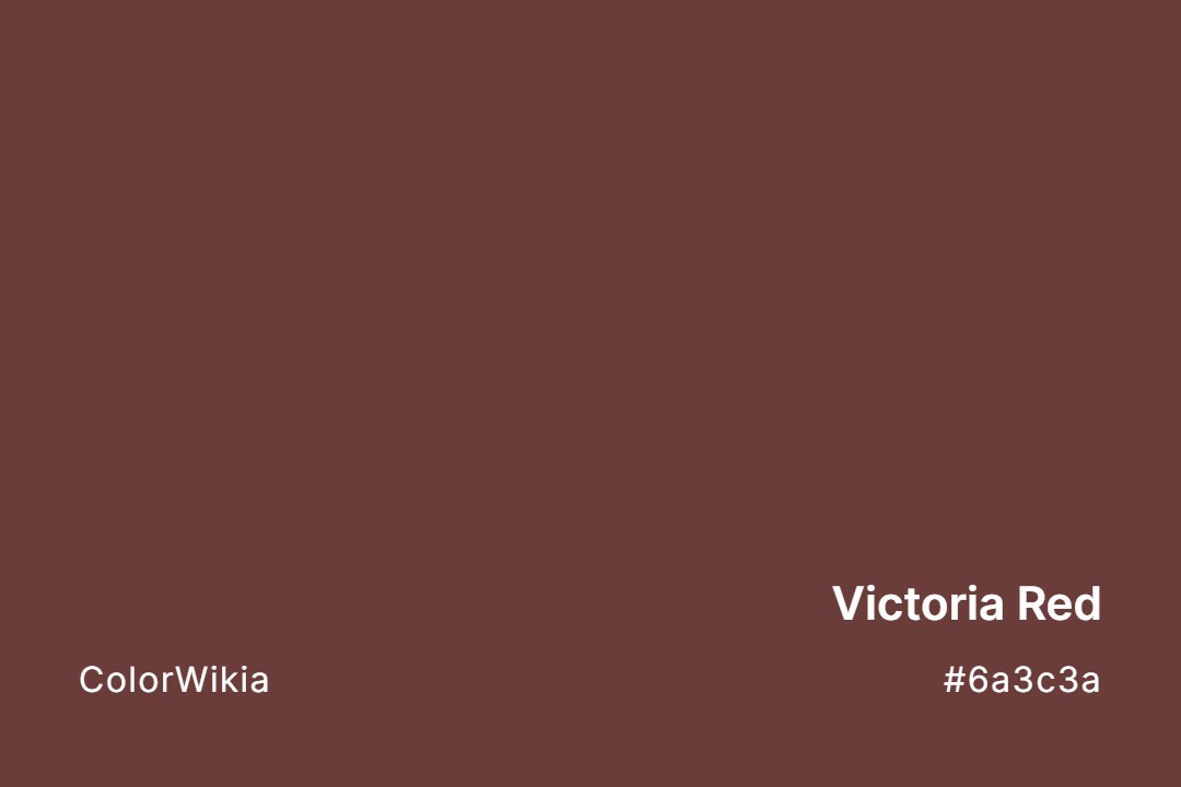 Victoria Red Color – #6a3c3a: Codes and Complete Breakdown
