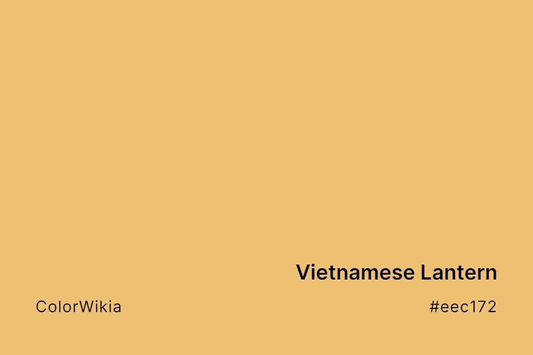Vietnamese Lantern Color – #eec172: Codes and Complete Breakdown