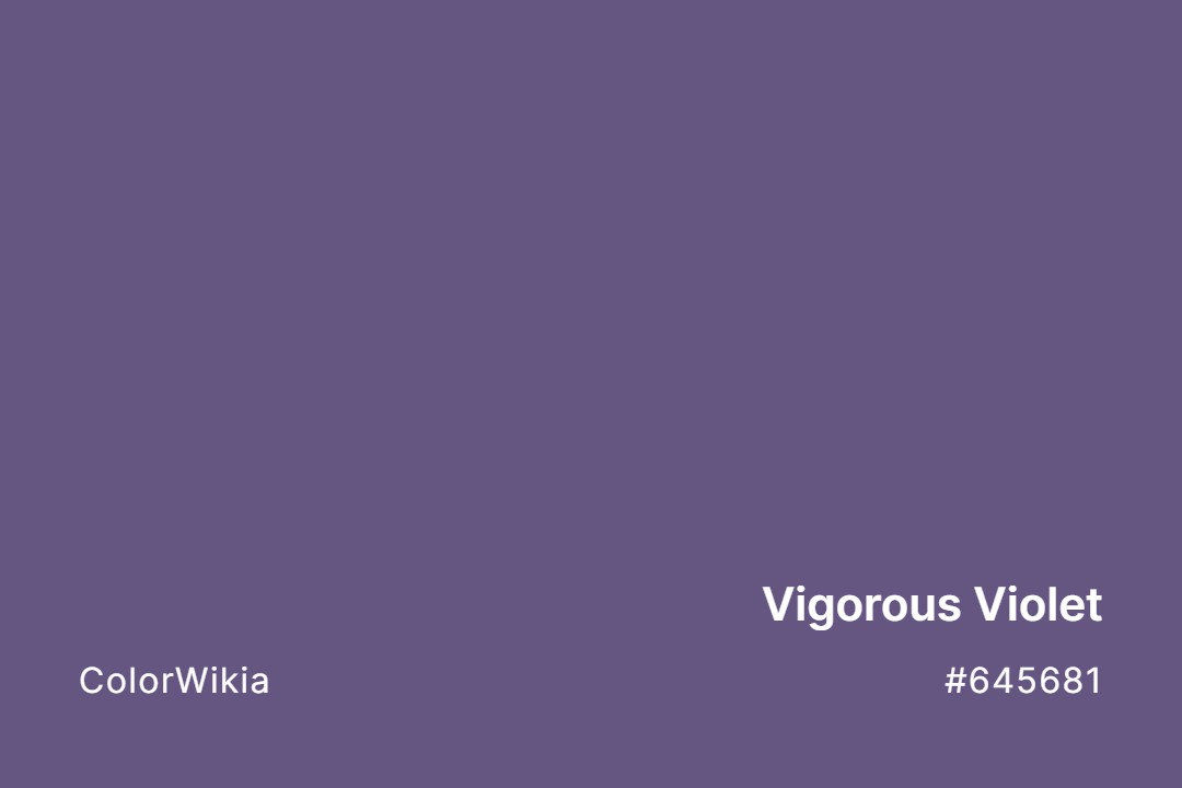 Vigorous Violet Color – #645681: Codes and Complete Breakdown