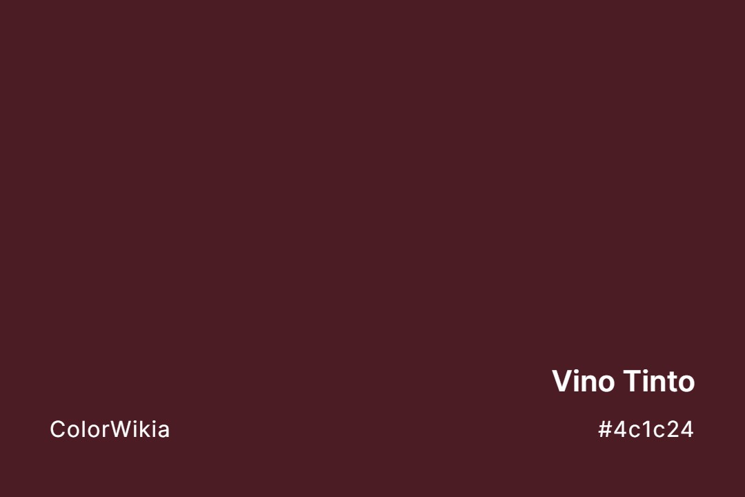 Vino Tinto Color – #4c1c24: Codes and Complete Breakdown
