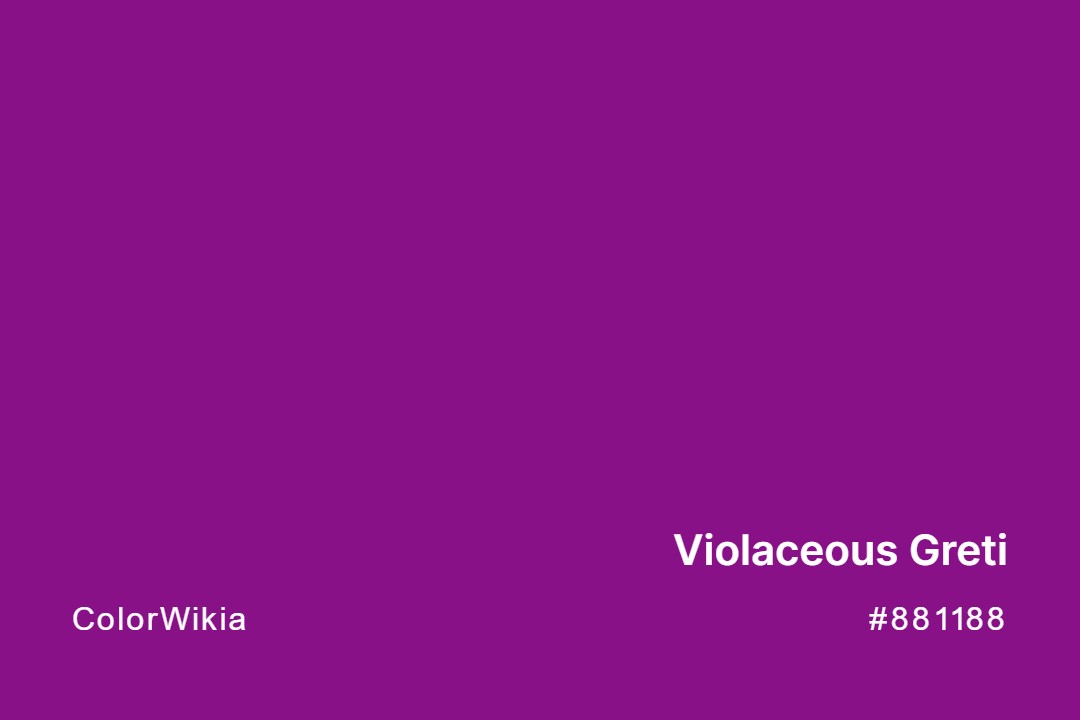 Violaceous Greti Color – #881188: Codes and Complete Breakdown