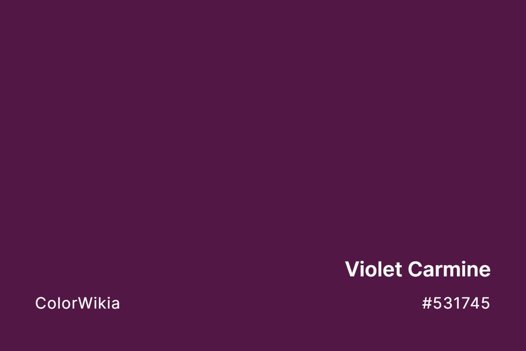 Violet Carmine Color – #531745: Codes and Complete Breakdown