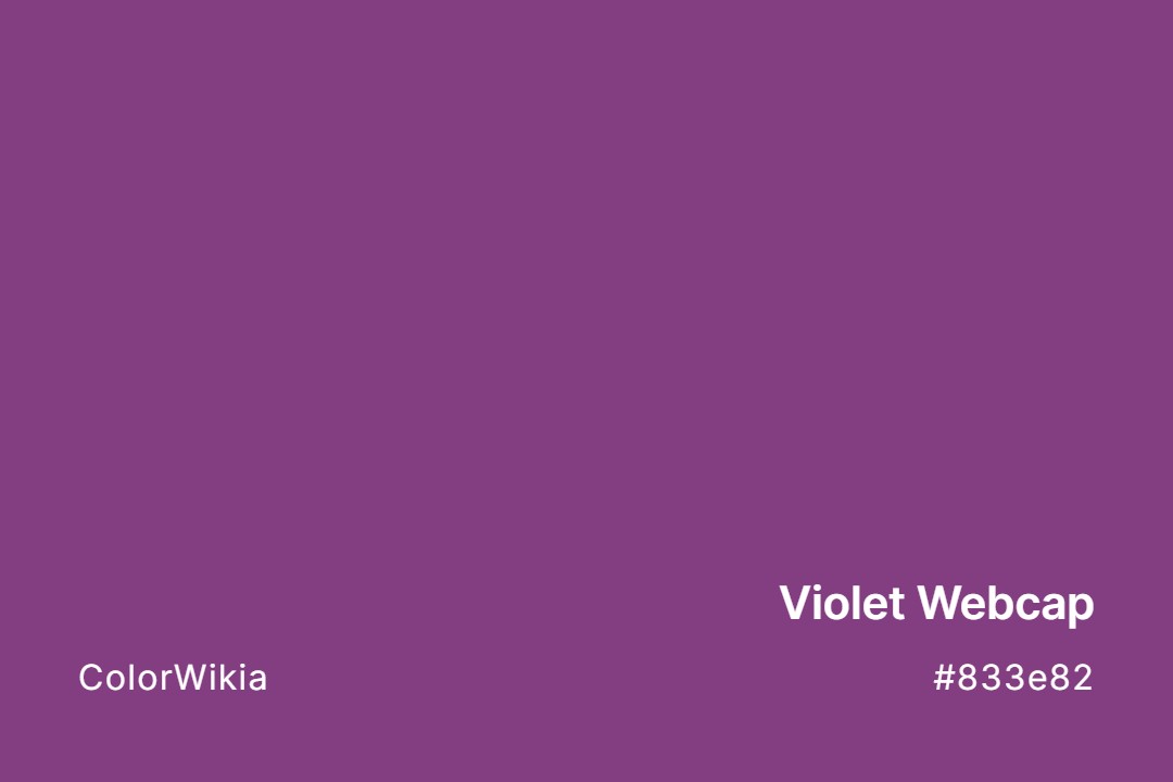 Violet Webcap Color – #833e82: Codes and Complete Breakdown
