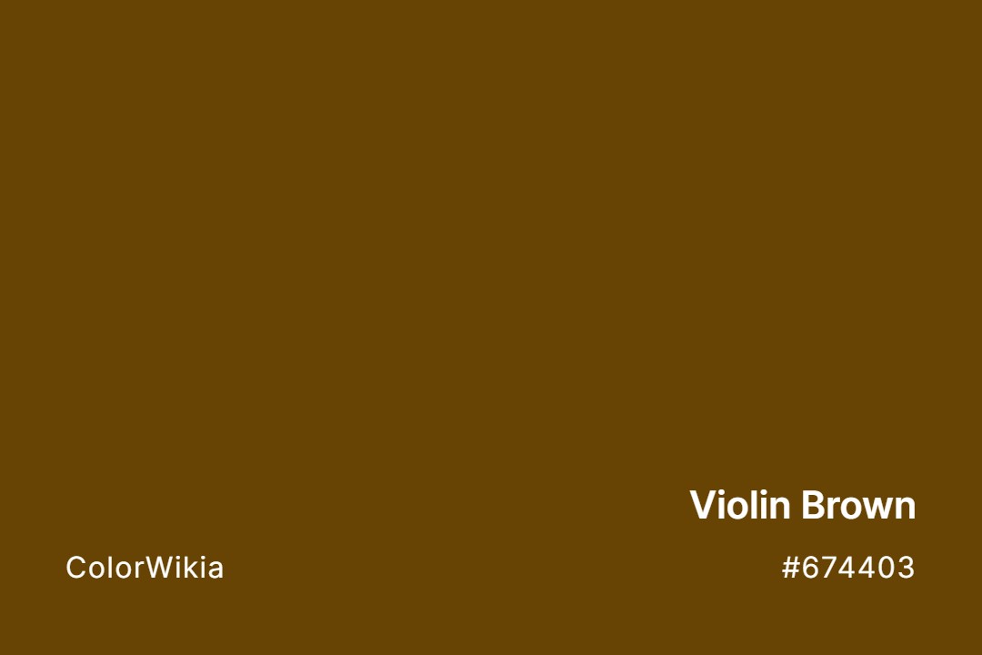 Violin Brown Color – #674403: Codes and Complete Breakdown