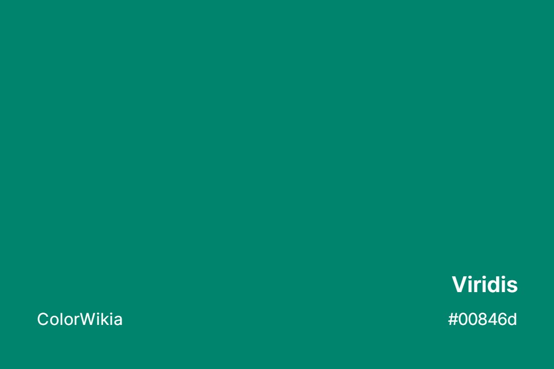 Viridis Color – #00846d: Codes and Complete Breakdown