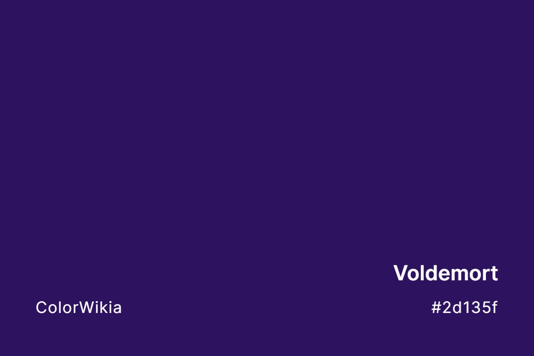 Voldemort Color – #2d135f: Codes and Complete Breakdown