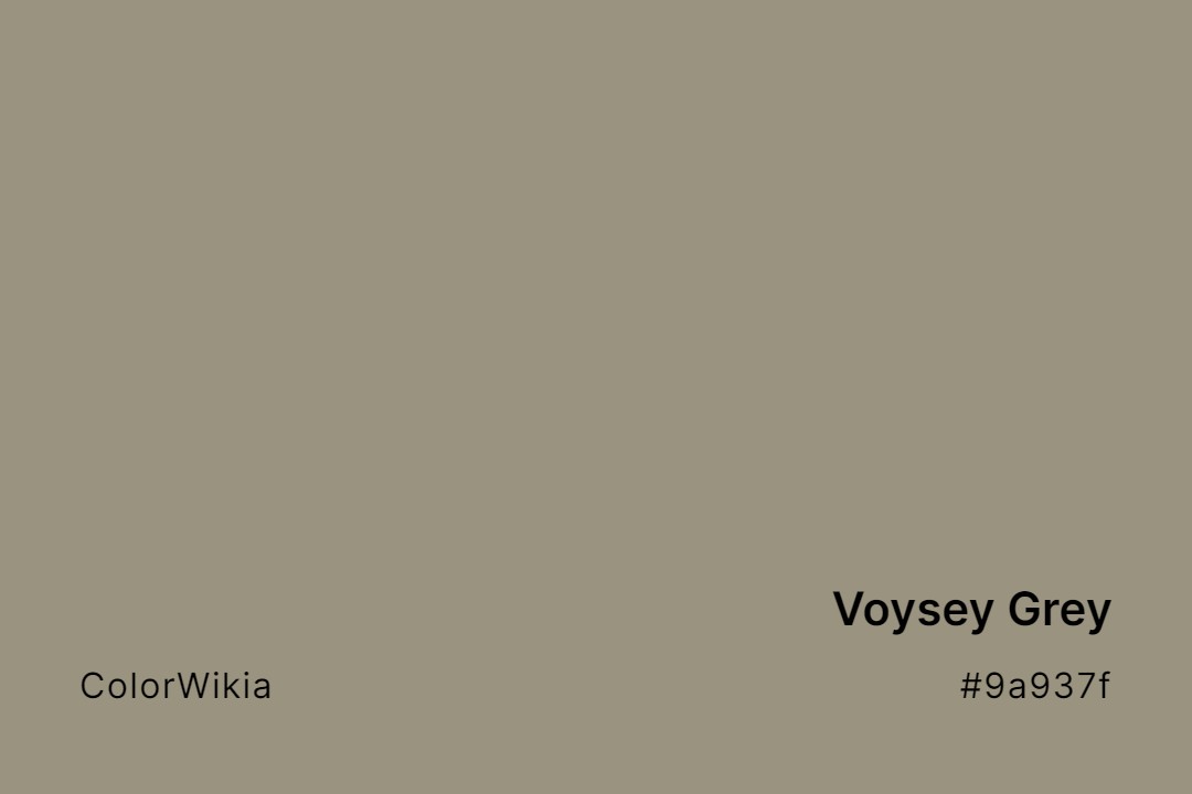 Voysey Grey Color – #9a937f: Codes and Complete Breakdown