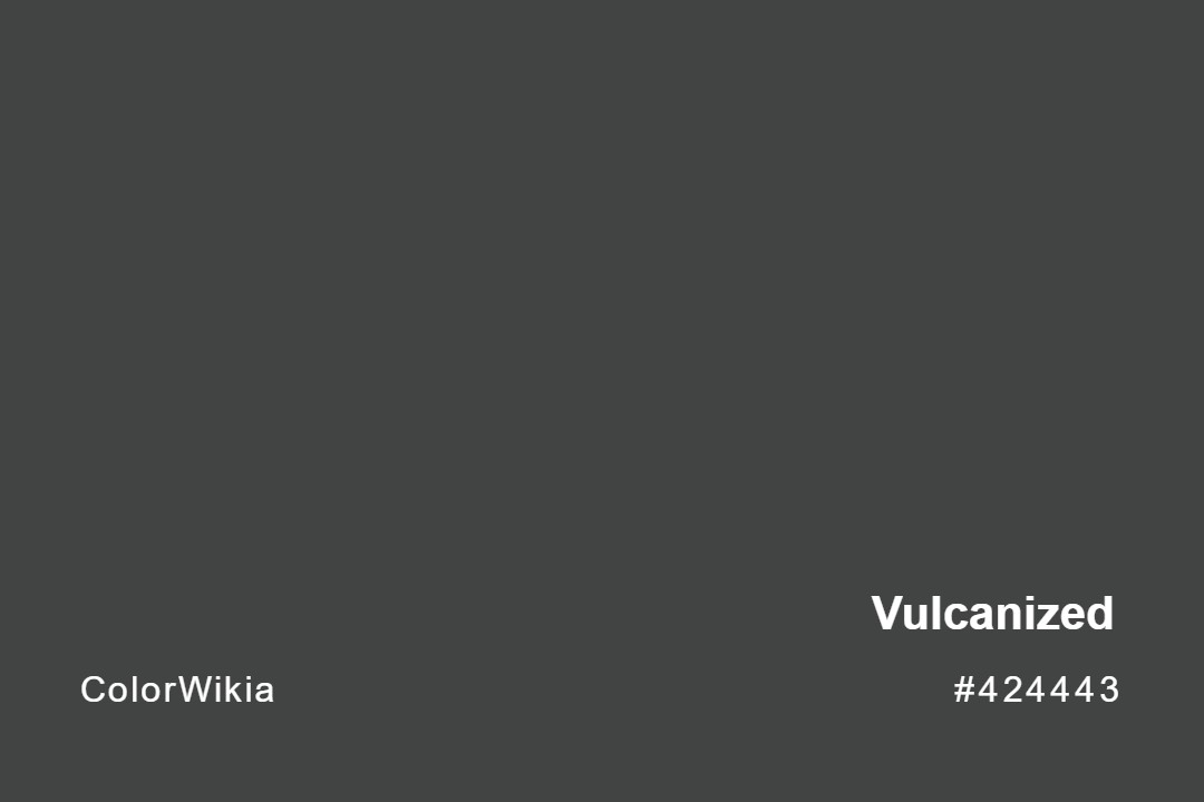Vulcanized Color – #424443: Codes and Complete Breakdown