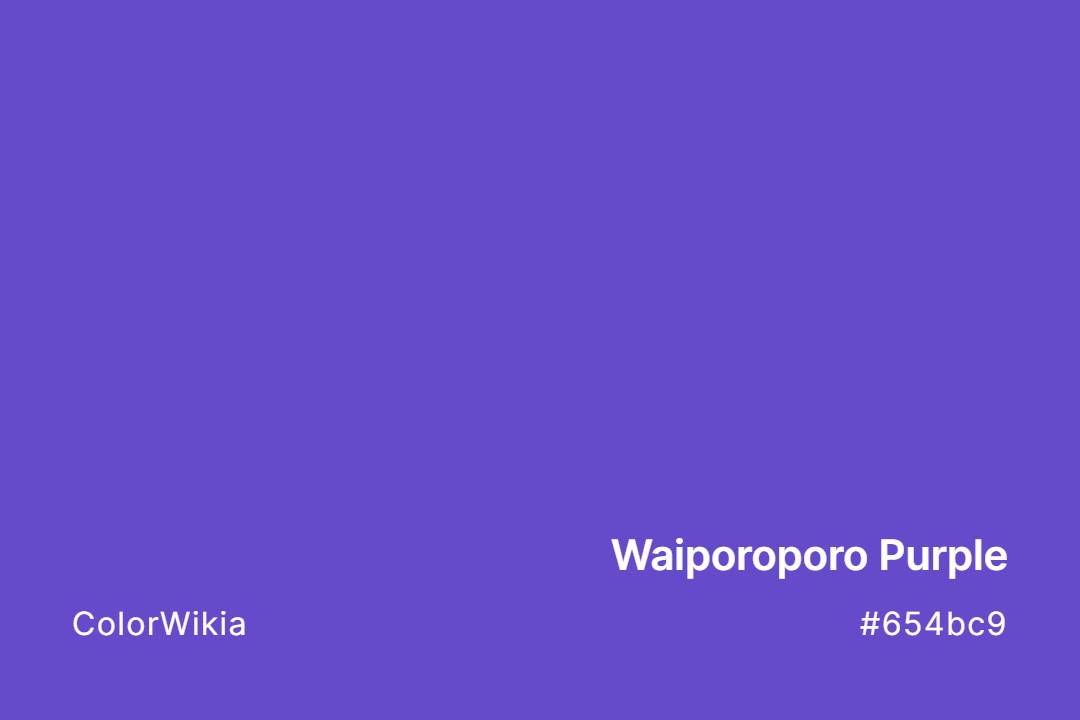 Waiporoporo Purple Color – #654bc9: Codes and Complete Breakdown