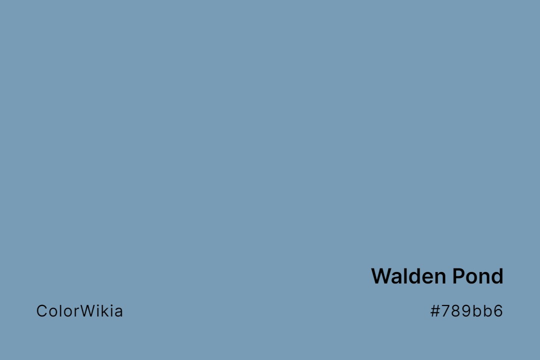 Walden Pond Color – #789bb6: Codes and Complete Breakdown