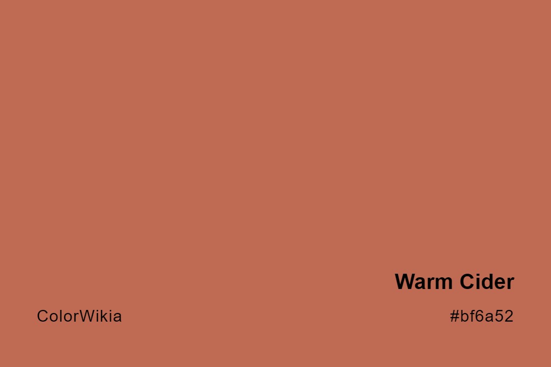 Warm Cider Color – #bf6a52: Codes and Complete Breakdown