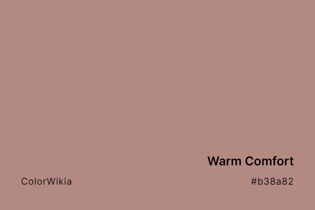 Warm Comfort Color – #b38a82: Codes and Complete Breakdown