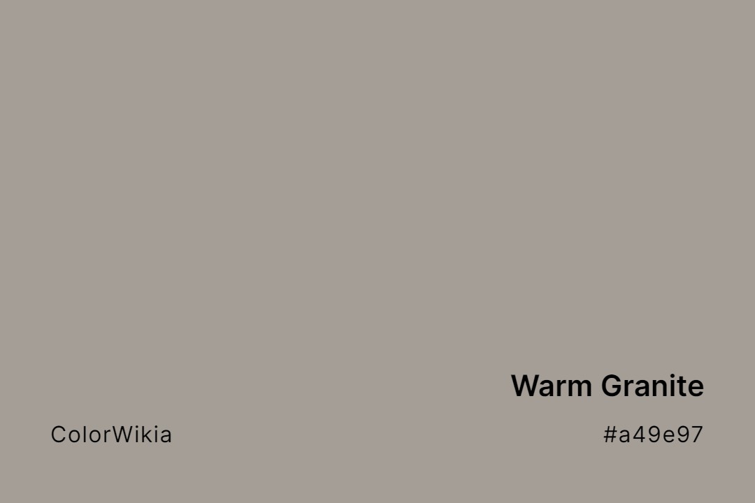 Warm Granite Color – #a49e97: Codes and Complete Breakdown