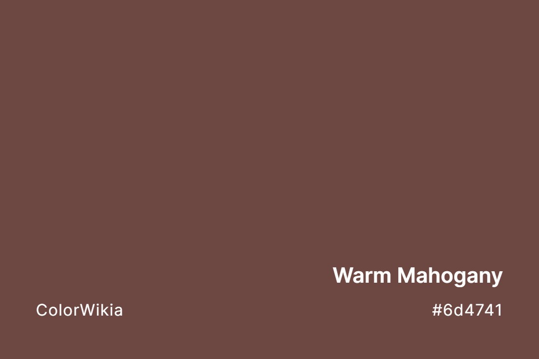 warm mahogany color 6d4741