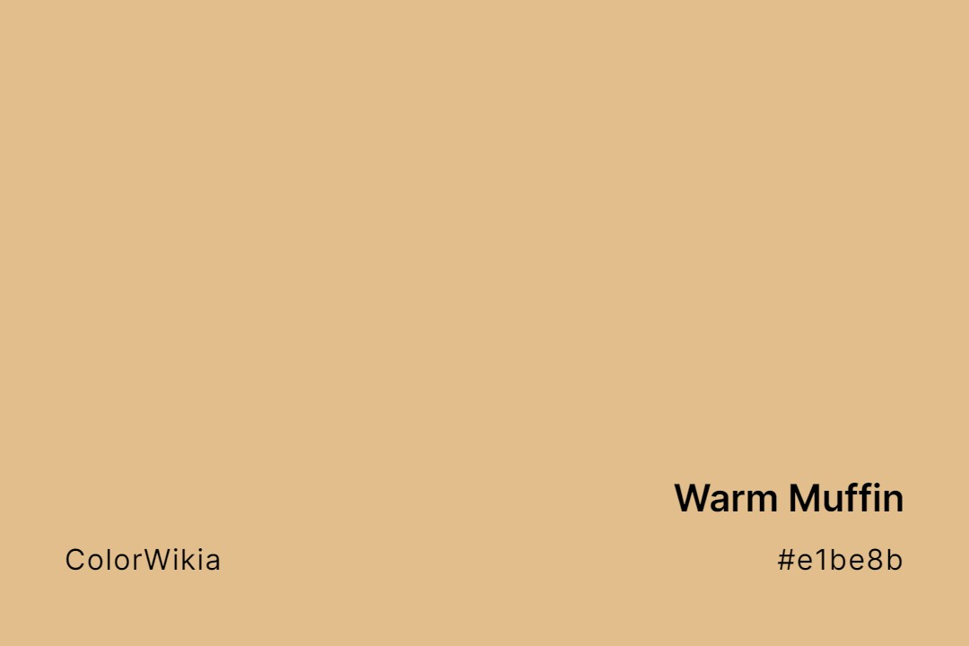 Warm Muffin Color – #e1be8b: Codes and Complete Breakdown