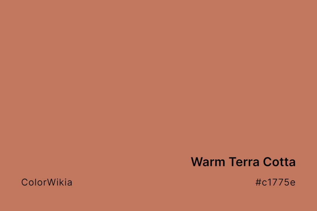 warm terra cotta color c1775e