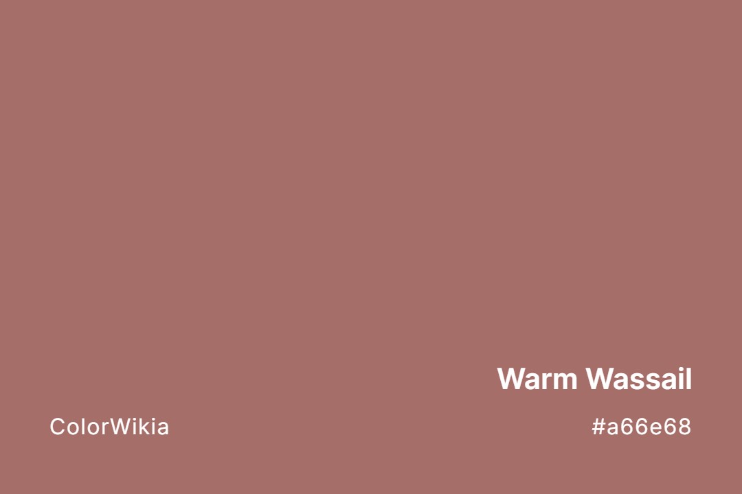 Warm Wassail Color – #a66e68: Codes and Complete Breakdown
