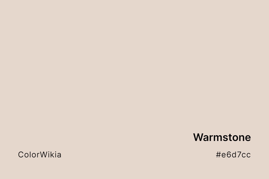 Warmstone Color – #e6d7cc: Codes and Complete Breakdown