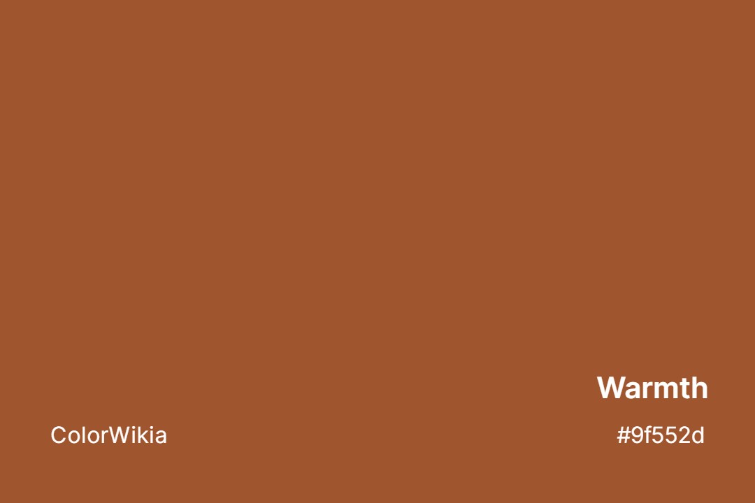 Warmth Color – #9f552d: Codes and Complete Breakdown