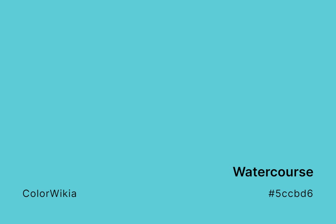 Watercourse Color – #5ccbd6: Codes and Complete Breakdown