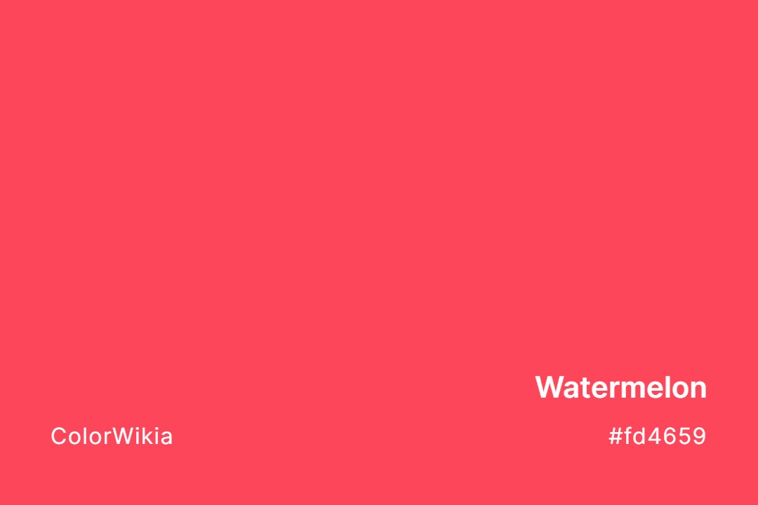 watermelon color fd4659