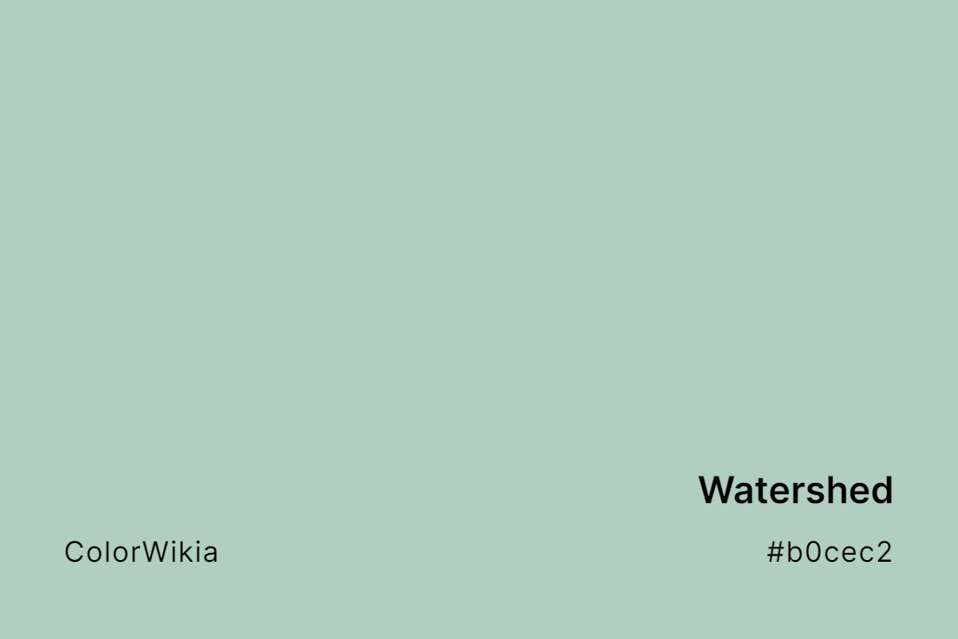 Watershed Color – #b0cec2: Codes and Complete Breakdown