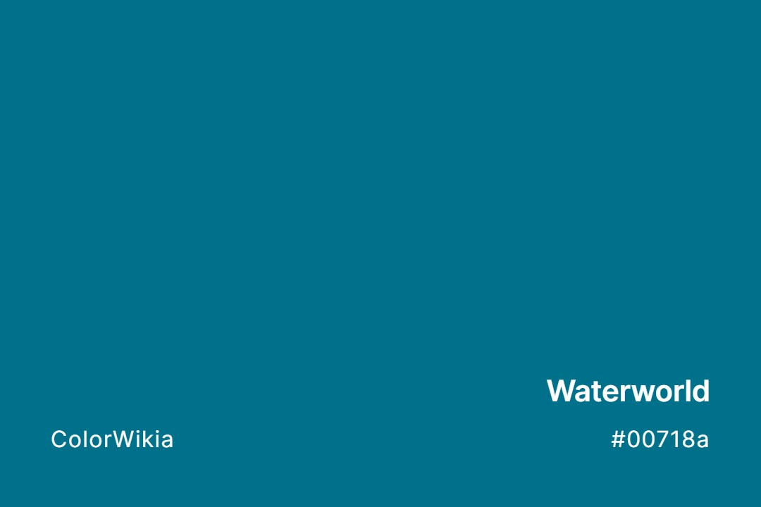 Waterworld Color – #00718a: Codes and Complete Breakdown
