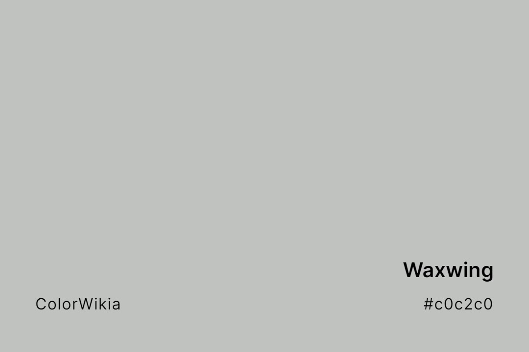 Waxwing Color – #c0c2c0: Codes and Complete Breakdown