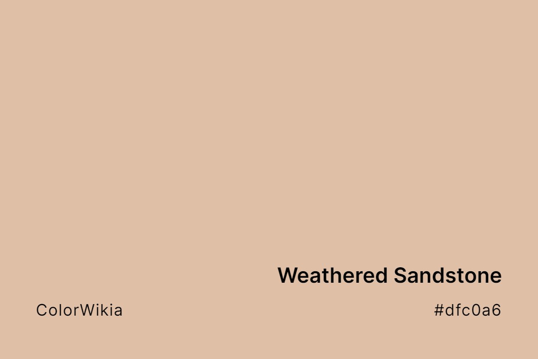 weathered sandstone color dfc0a6